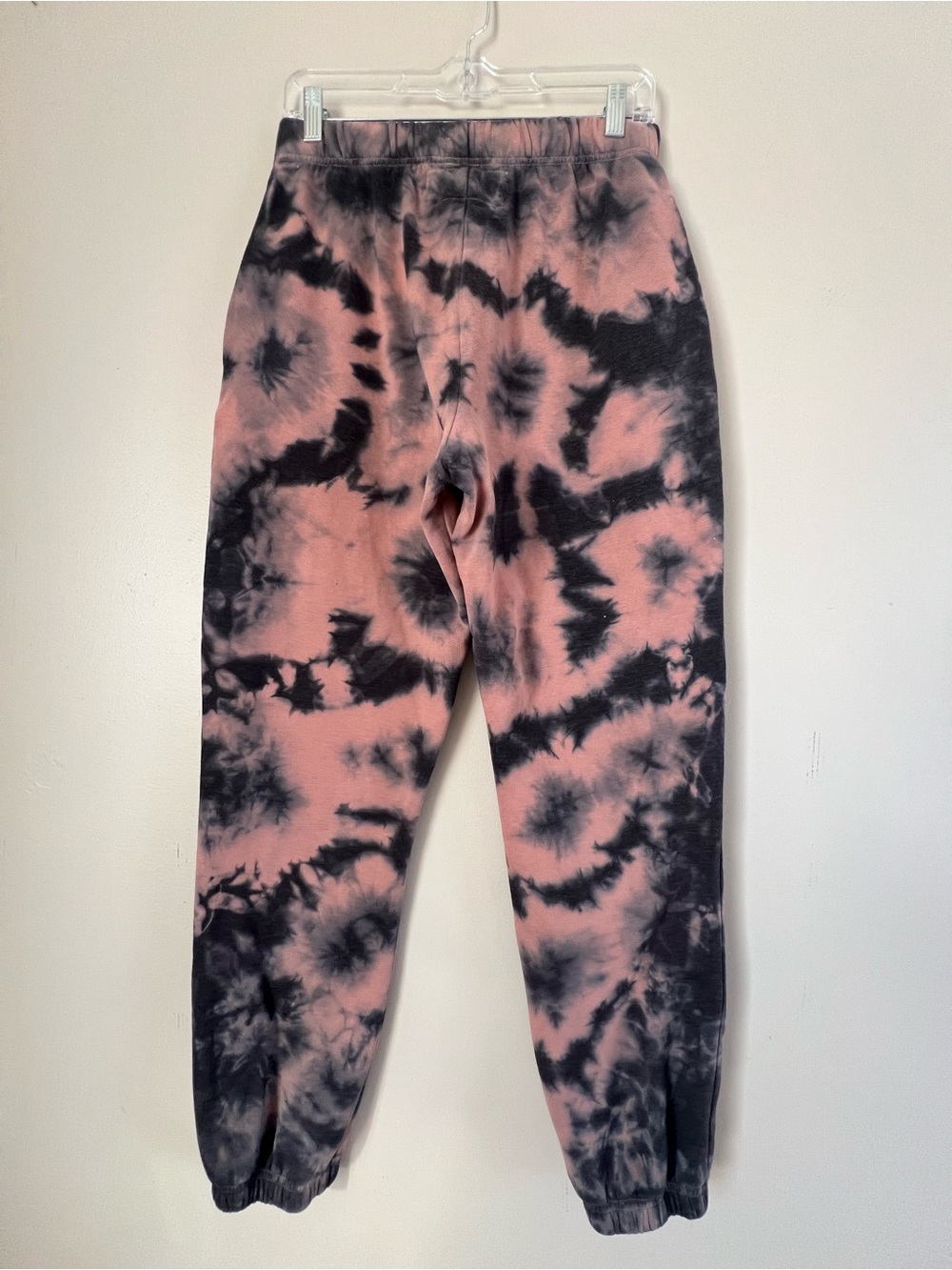 RSQ Pink and Black Tie Dye Sweatpants Joggers Loungewear Edgy - Picture 4 of 16